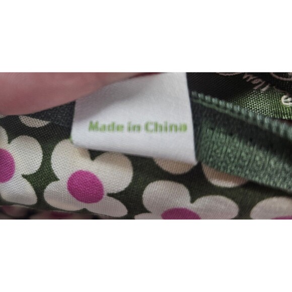 Vera Bradley Zip Id Case Key Ring Olivia Park Retired 2013 Floral New 5"x3" - Picture 7 of 8